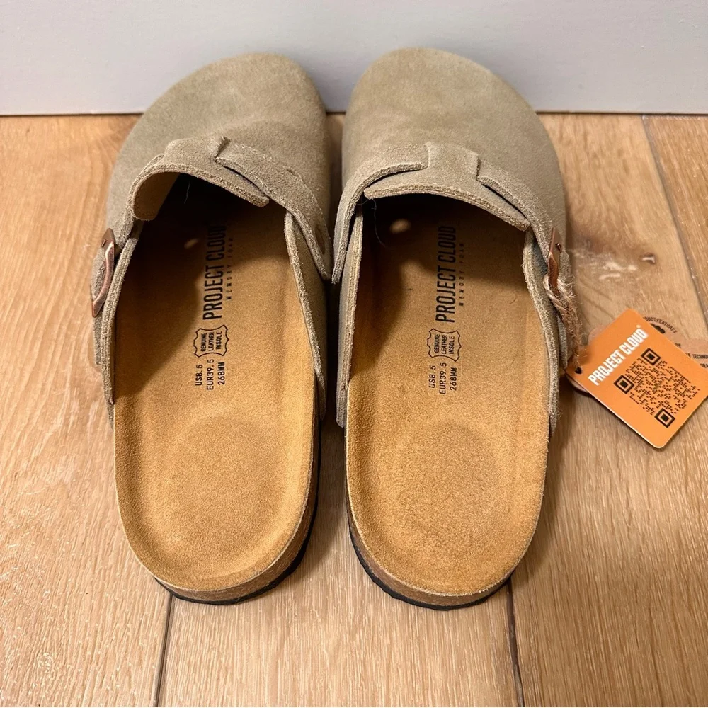 Women’s Project Cloud Suede Clogs in Tan - Picture 3 of 11